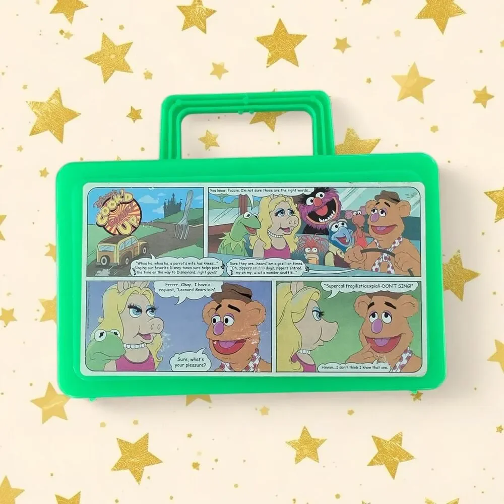 DISNEY Cook’d Up Whirley Vintage Muppets Green Lunch Box Pencil case